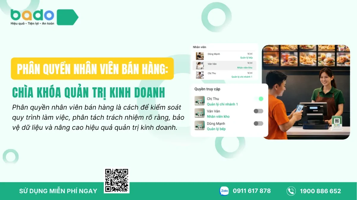 Phân Quyền Nhân Viên Bán Hàng Chính Xác